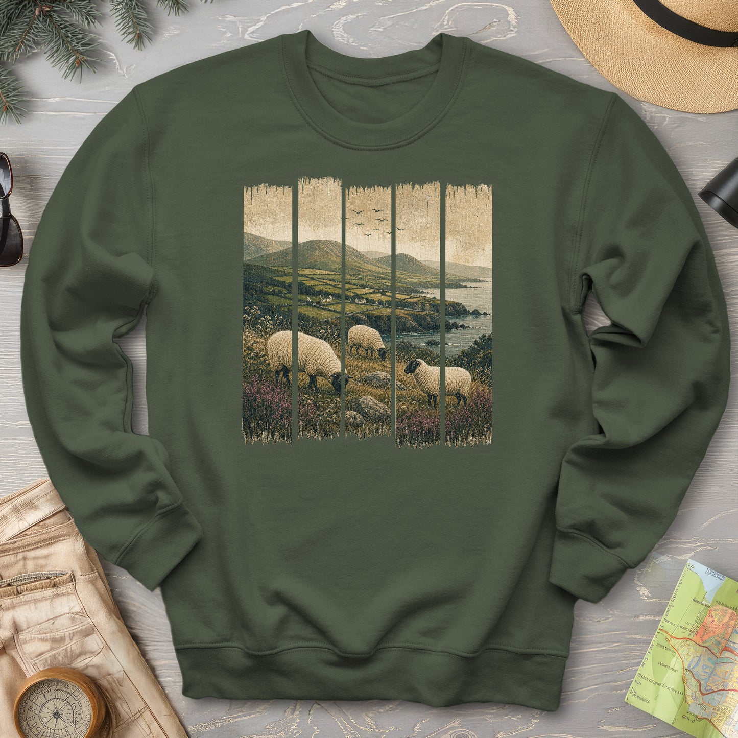 Ireland Sheep Panels Sweatshirt