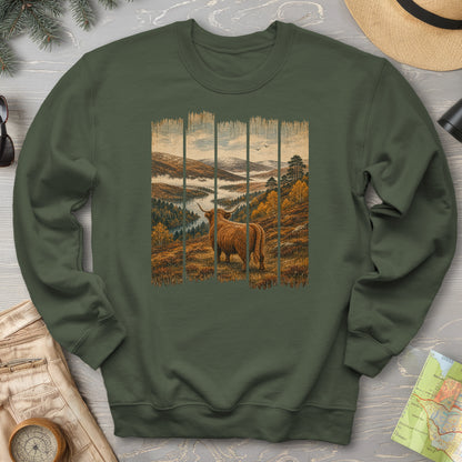 Scotland Coo Panels Sweatshirt