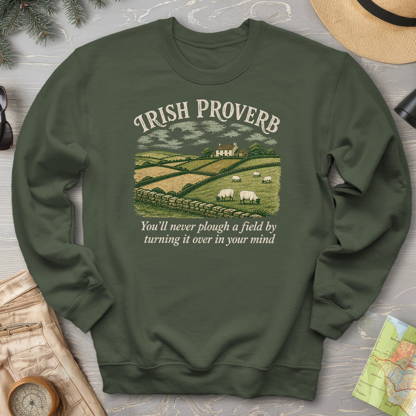 Plough Proverb Sweatshirt