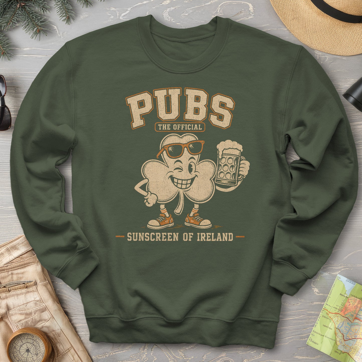 Pubs Irish Sunscreen Sweatshirt
