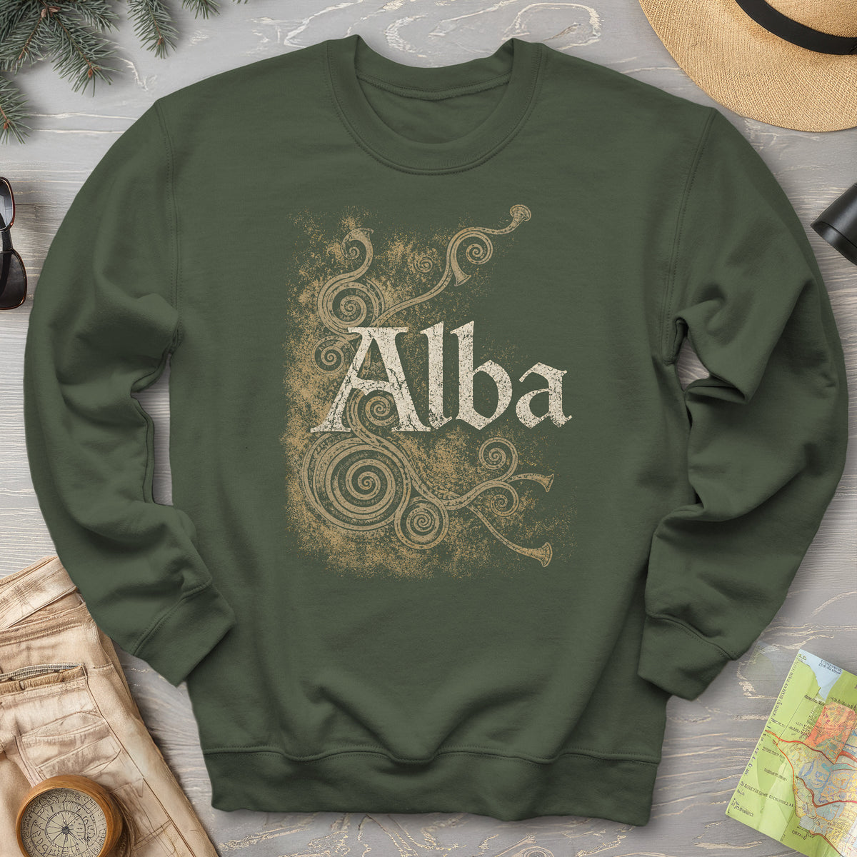 Alba Ancient Spirals Sweatshirt