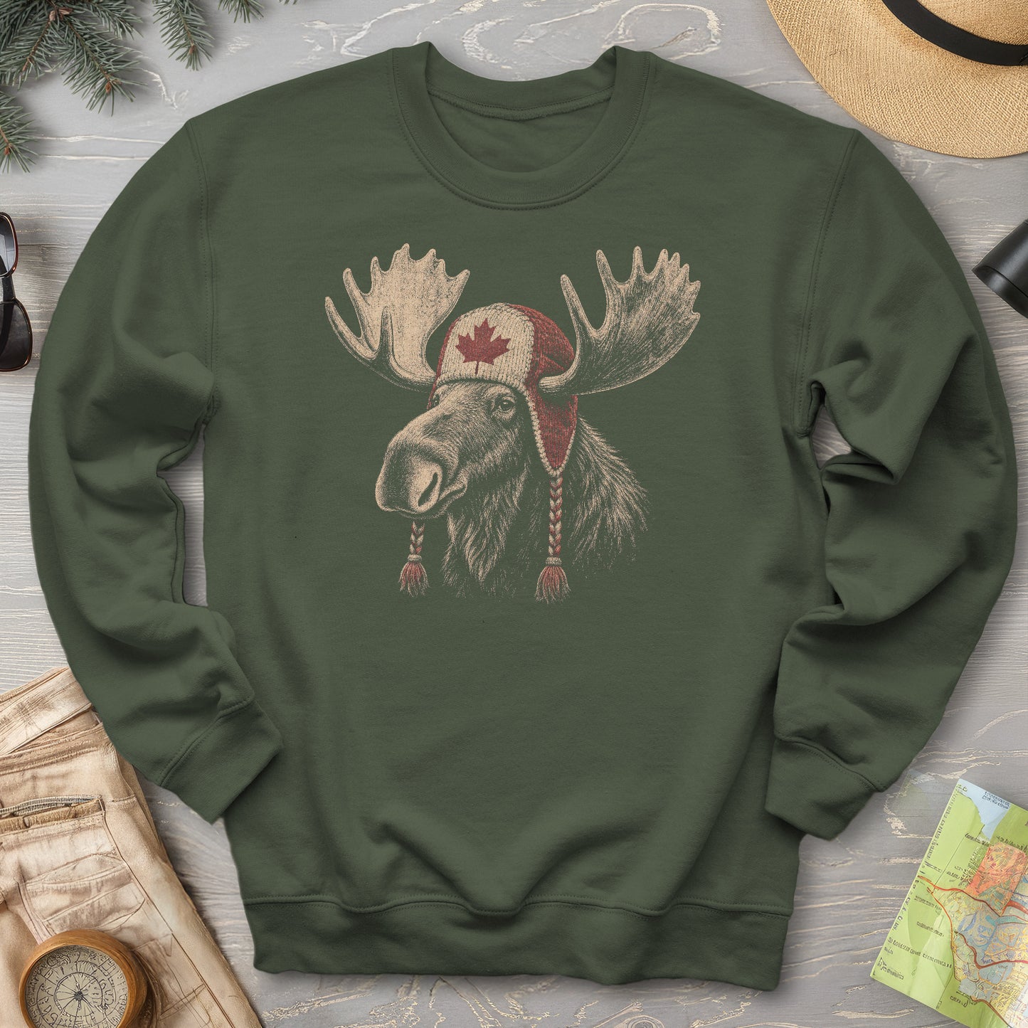 Canada Moose Cap Sweatshirt