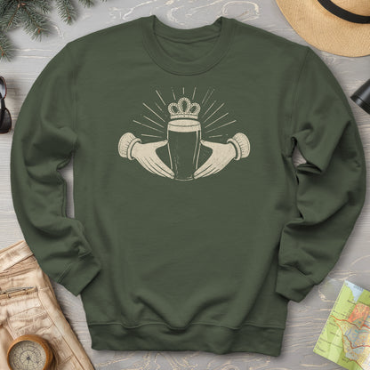Claddagh Irish Beer Sweatshirt