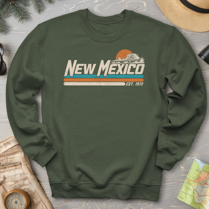 New Mexico Retro Stripe Sweatshirt