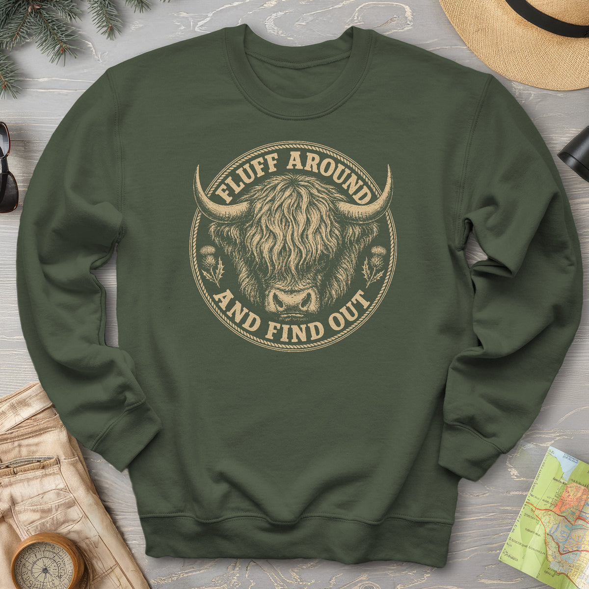 Fluff Around Coo Sweatshirt