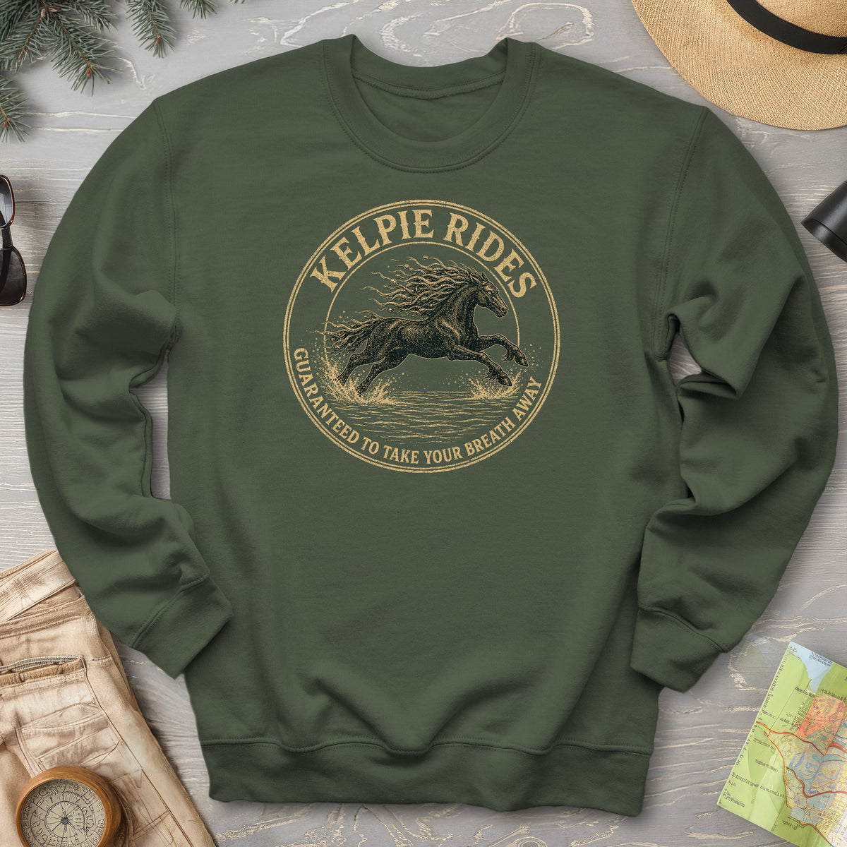 Kelpie Rides Badge Sweatshirt