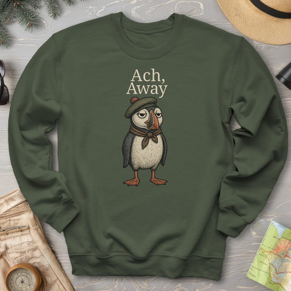 Ach, Away Puffin Sweatshirt