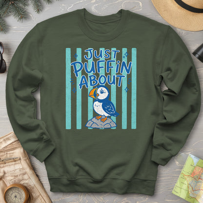 Just Puffin About Stripes Sweatshirt
