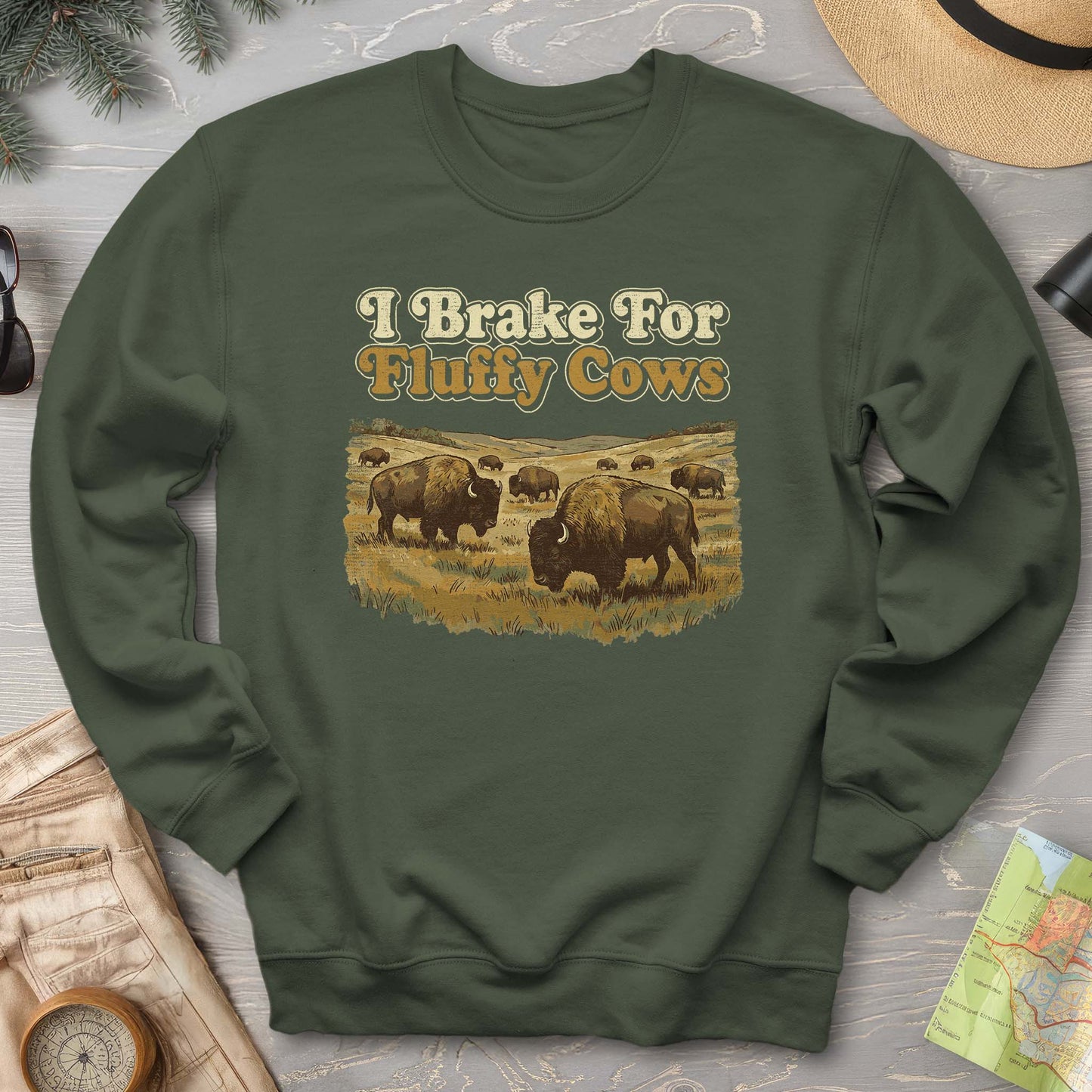 Fluffy Cow Brake Sweatshirt