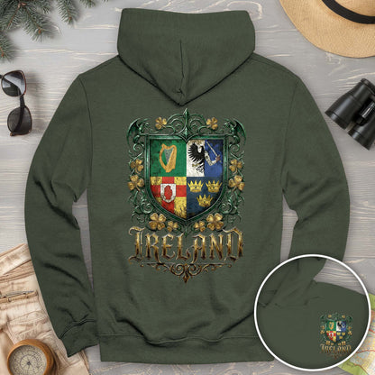 Irish Gothic Arms Front/Back Print Hoodie