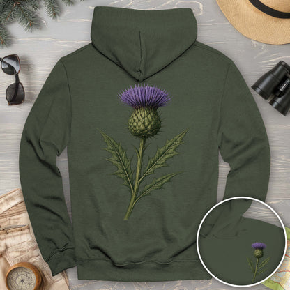 Thistle of Scotland Front/Back Print Hoodie