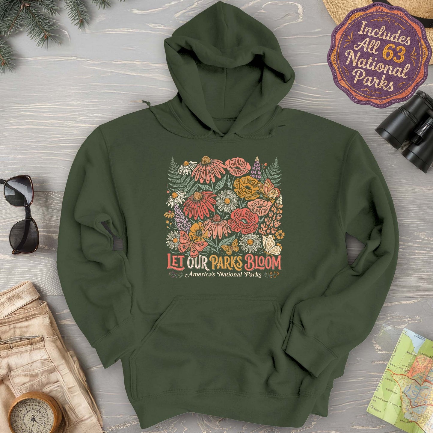 Let Our Parks Bloom Hoodie
