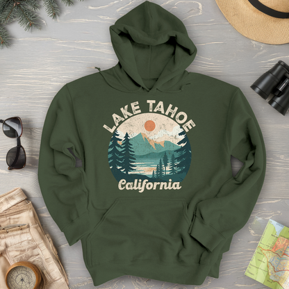 Lake Tahoe California Circle Hoodie