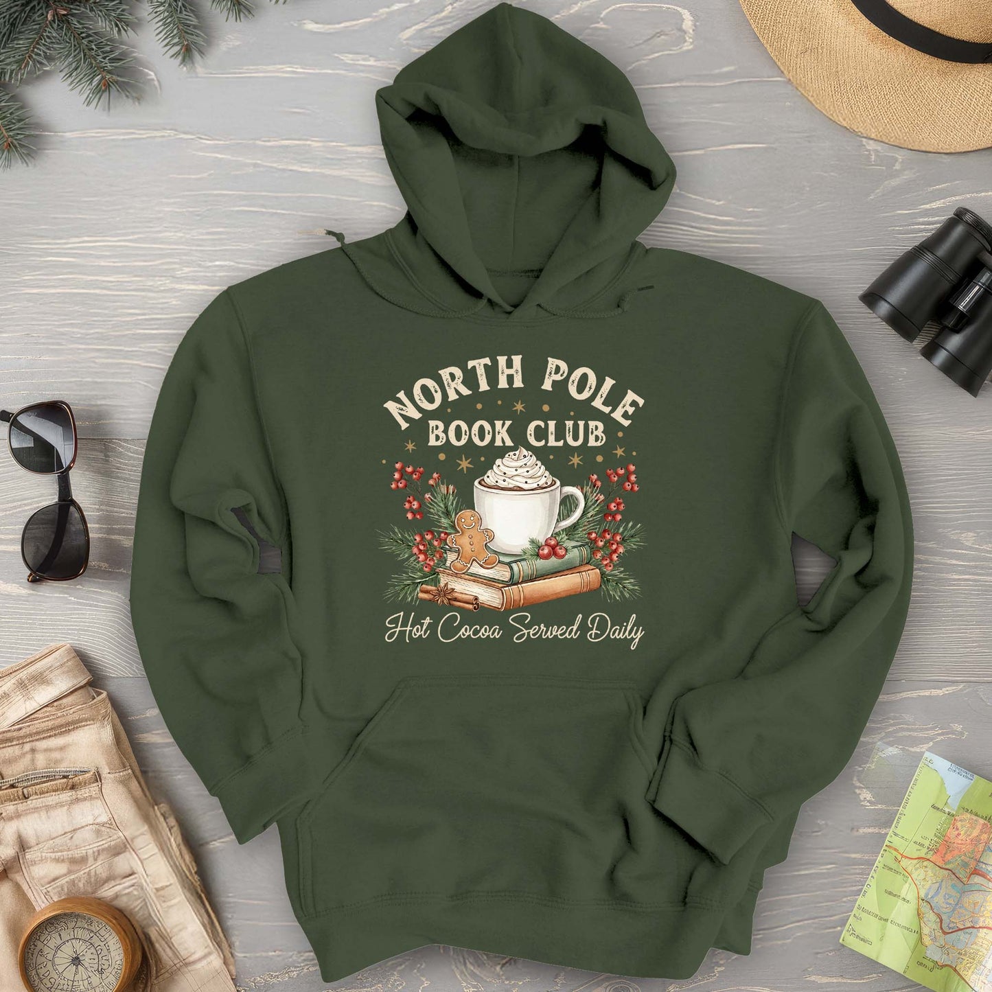 North Pole Book Club Hoodie