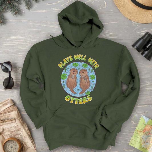 Plays Well With Otters Hoodie