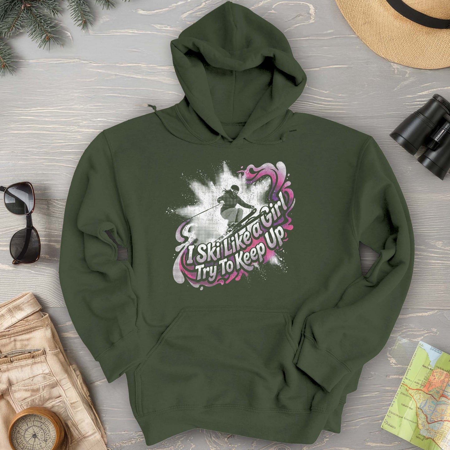 Ski Like a Girl Hoodie