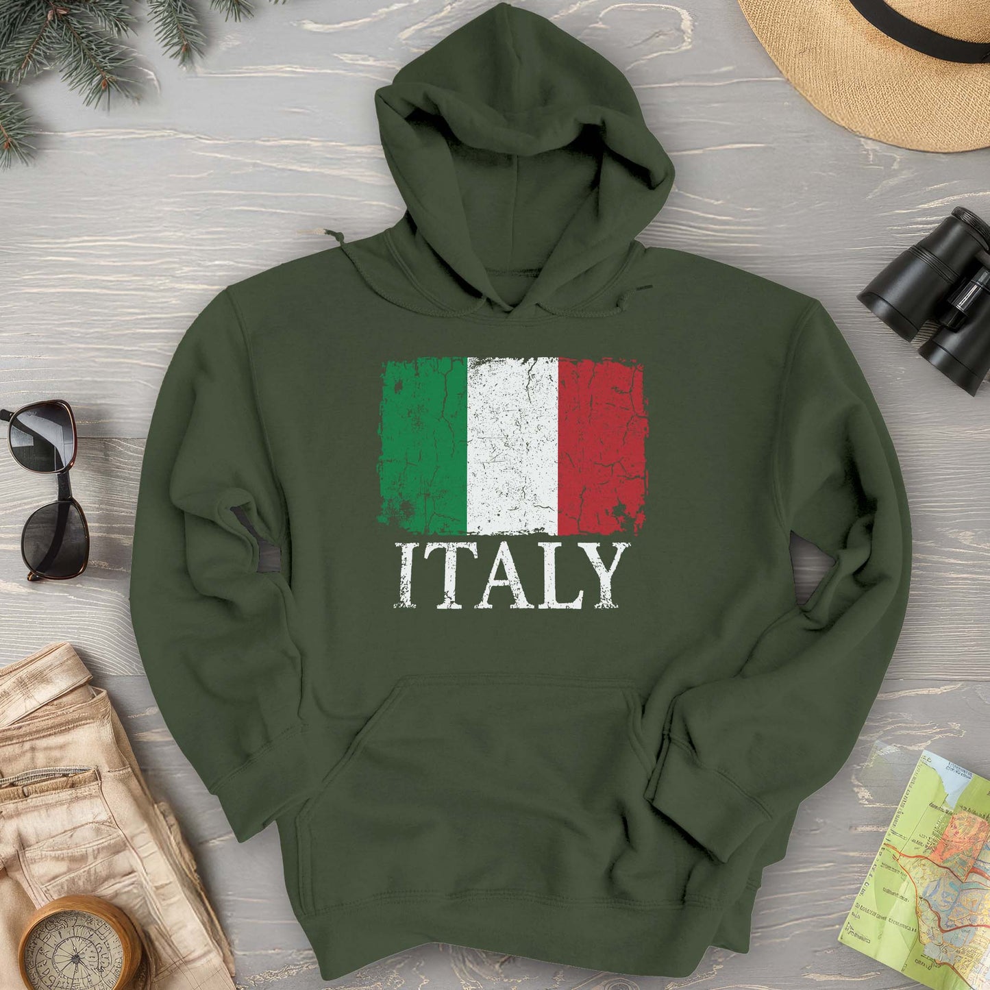 Italy Flag Hoodie