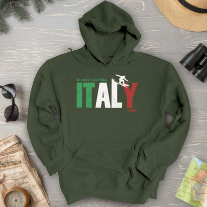 Milano Cortina Snowboarder Hoodie