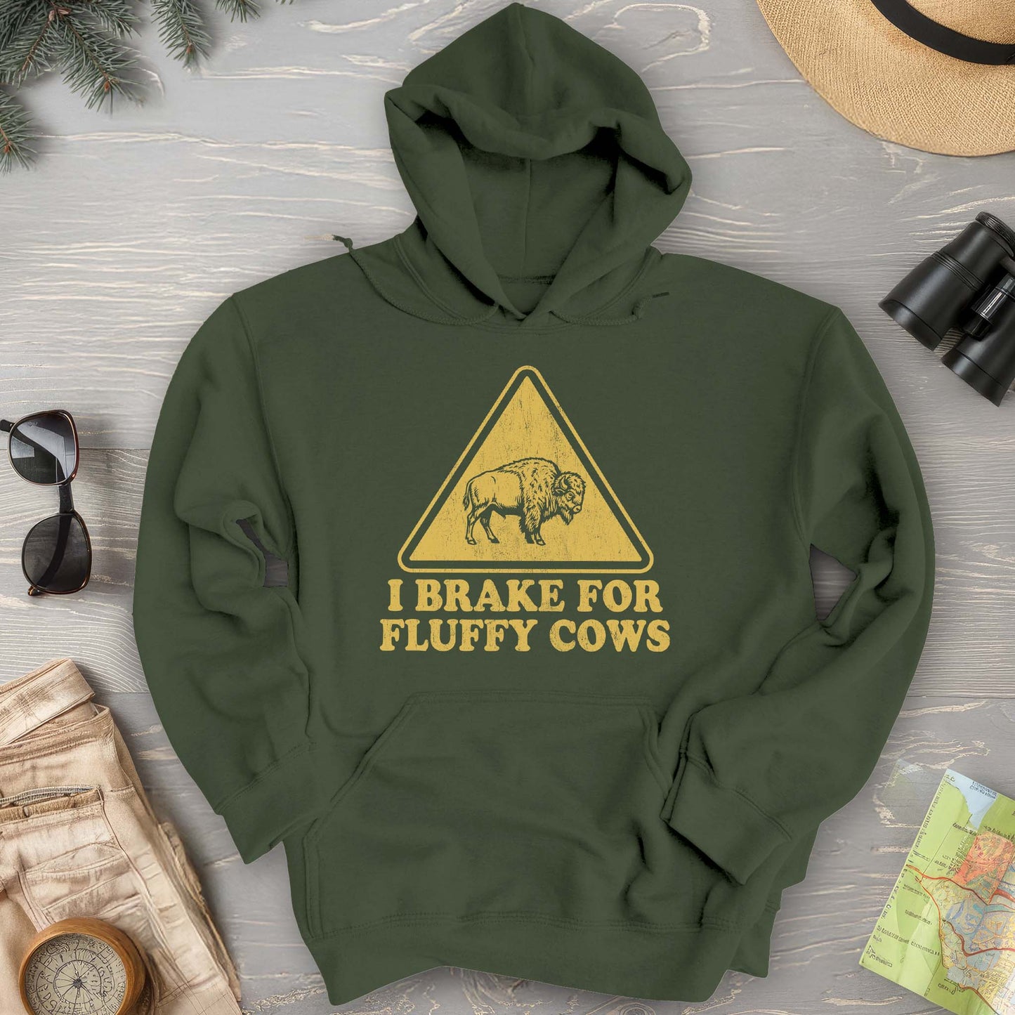 Brake For Fluffy Cows Hoodie