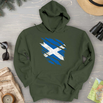Scotland Weathered Flag Hoodie