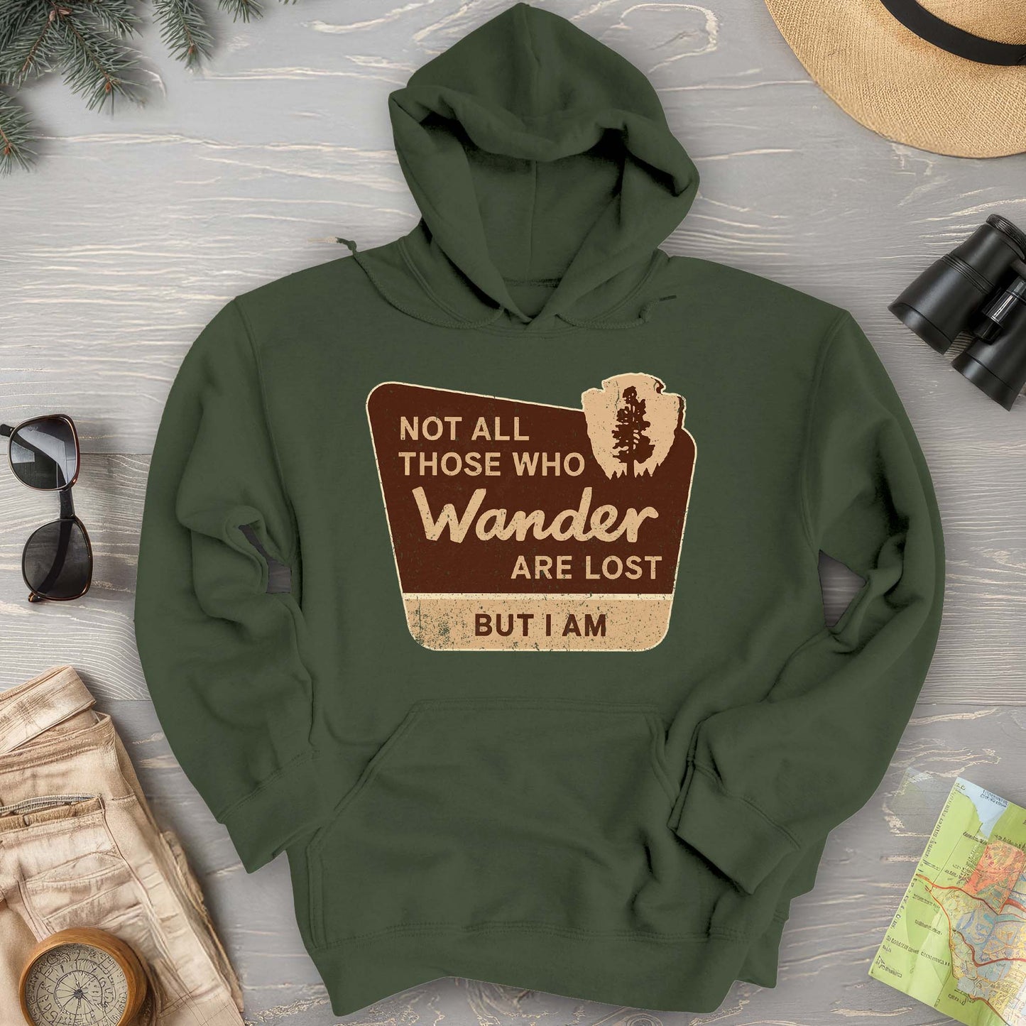 Not All Who Wander Hoodie