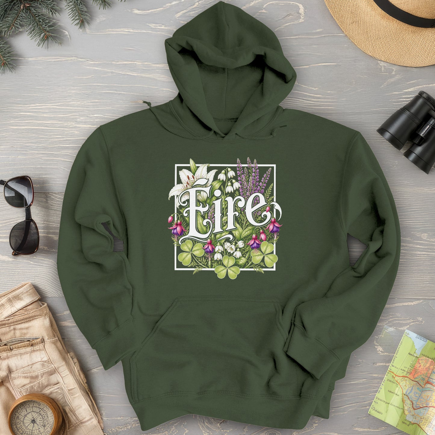 Eire Floral Hoodie