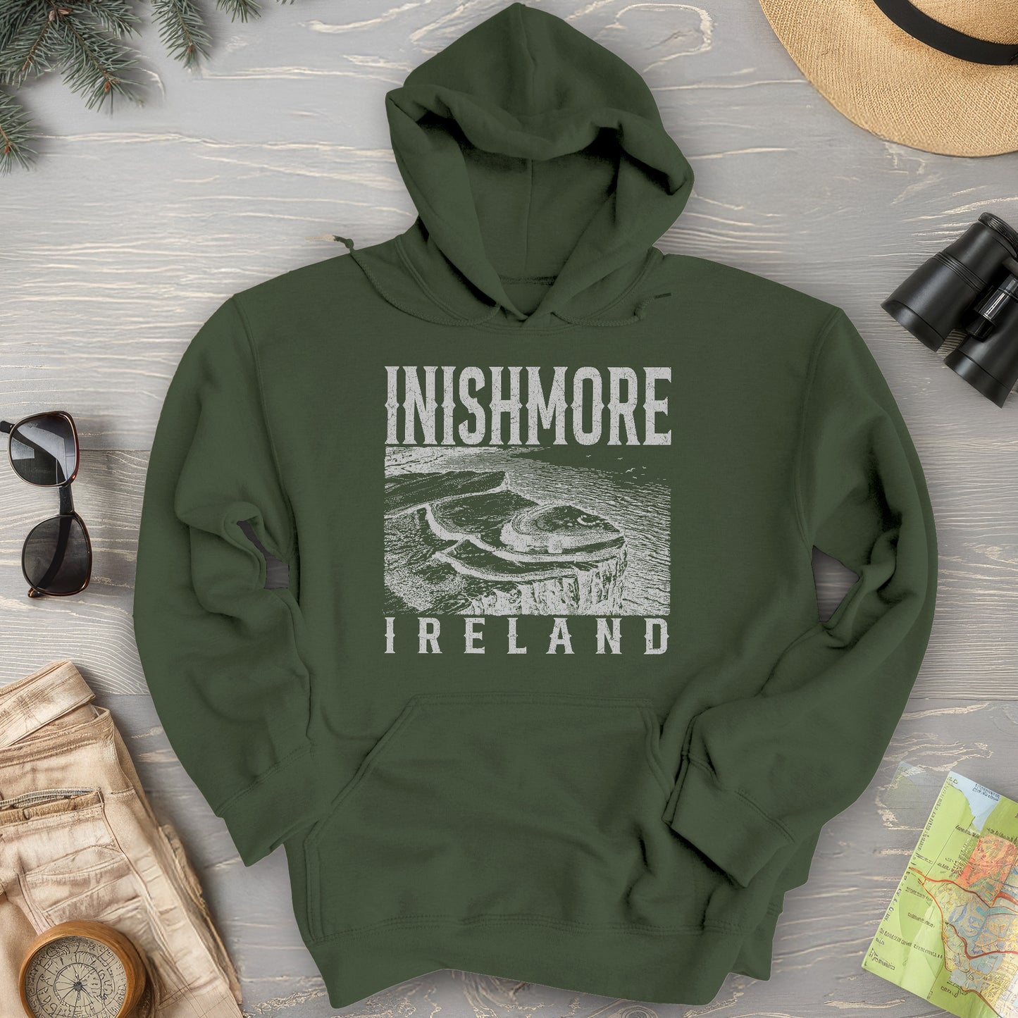 Inishmore Ireland Sketch Hoodie