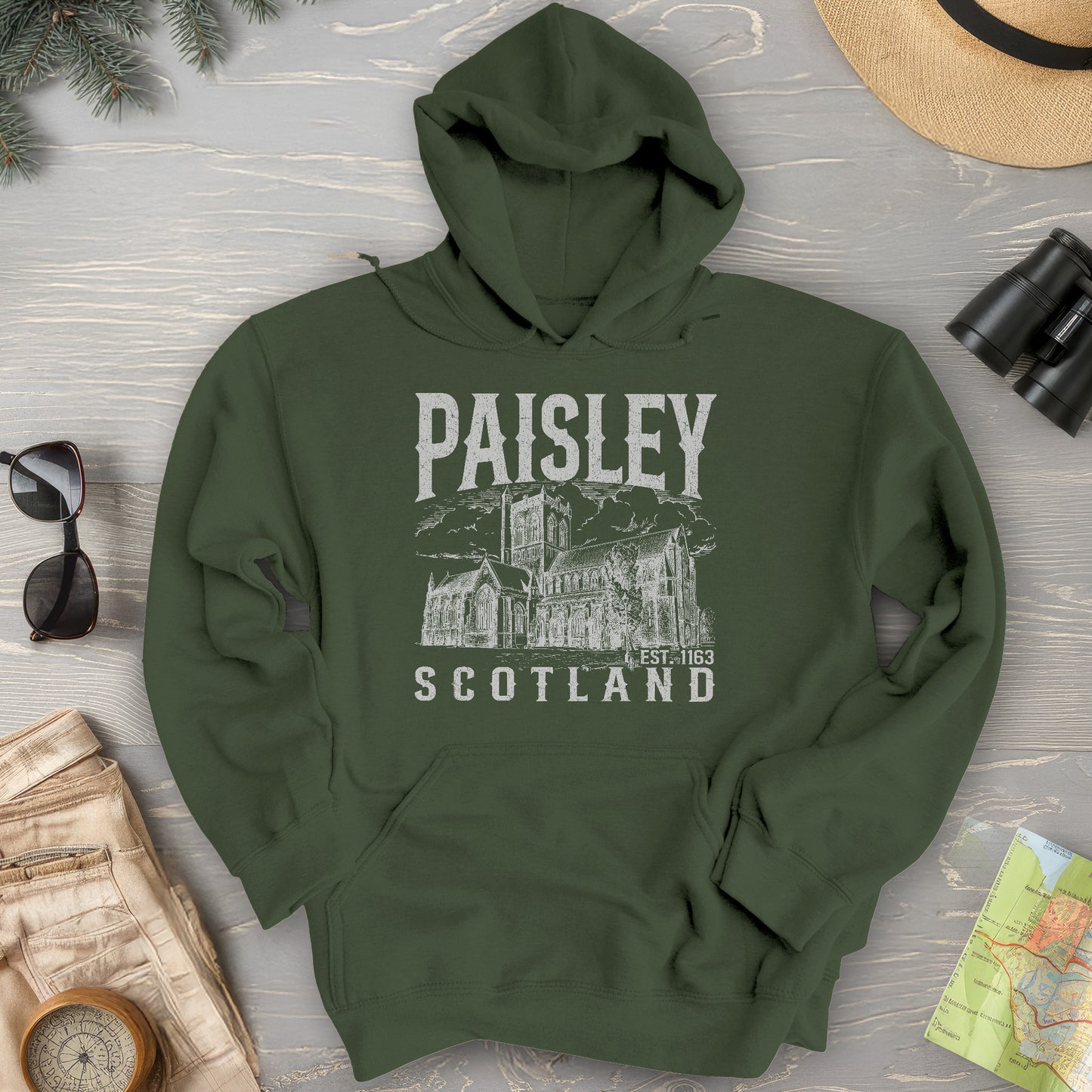 Paisley Scotland Sketch Hoodie