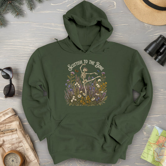 Scottish Floral Bone Hoodie