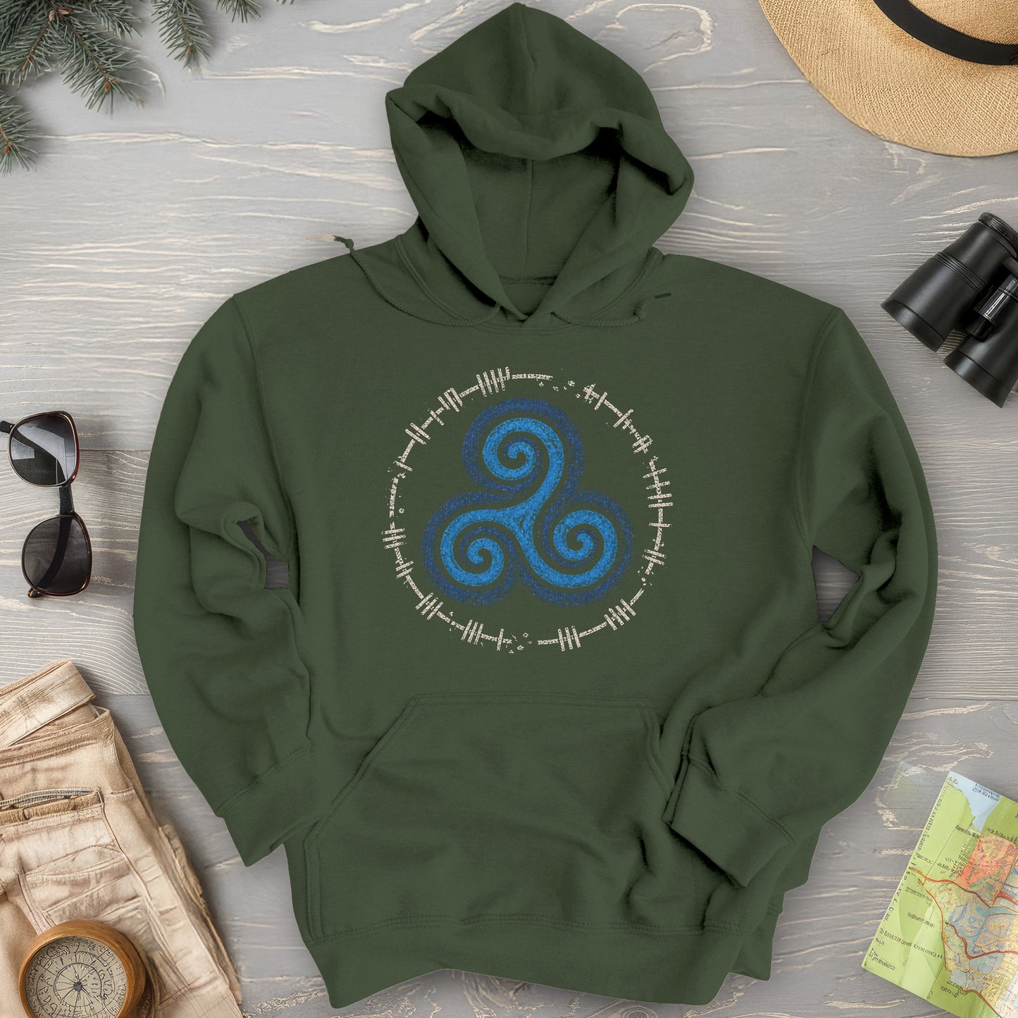 Triskele Ogham Hoodie