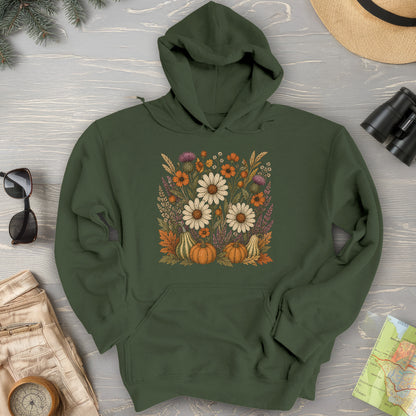 Pumpkin Florals Hoodie