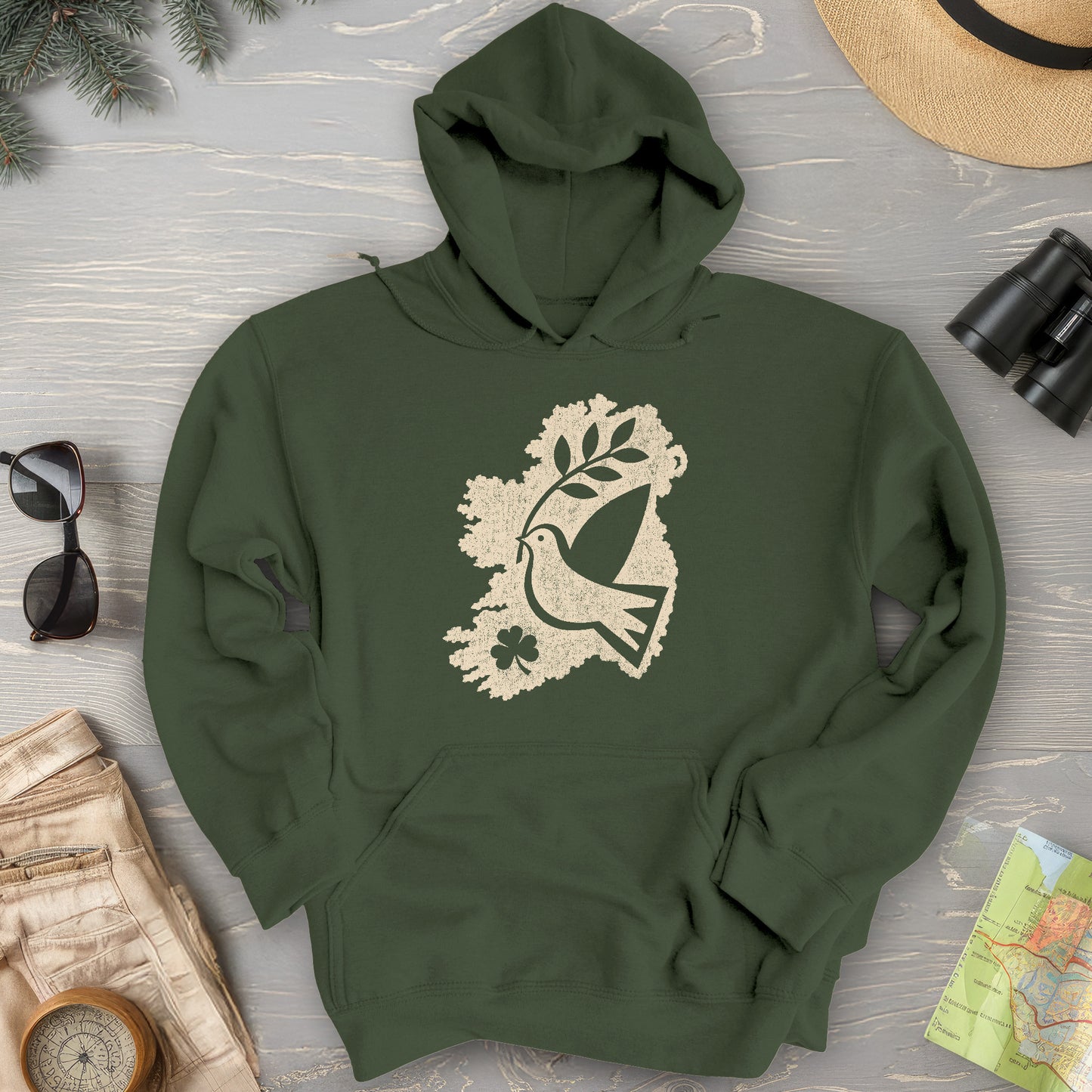 Éire Olive Branch Hoodie
