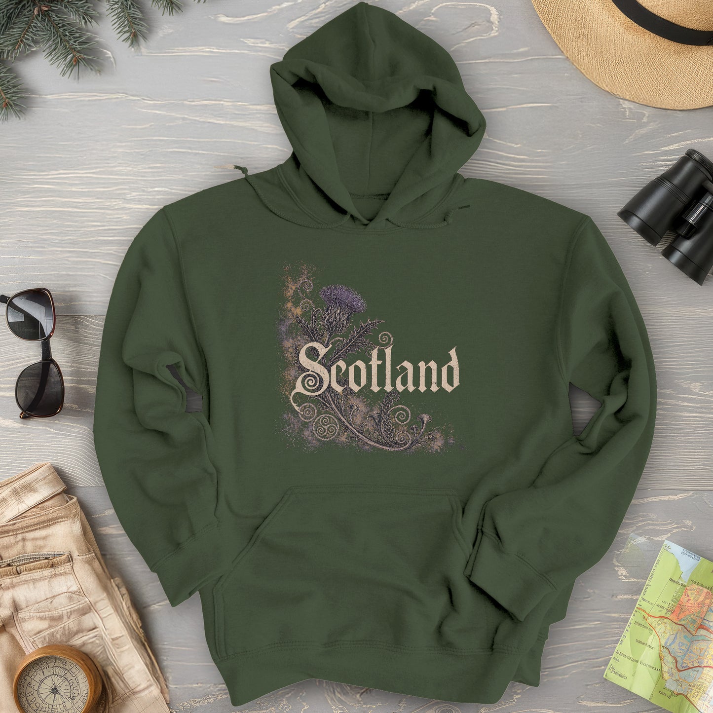 Scotland Ancient Symbols Hoodie