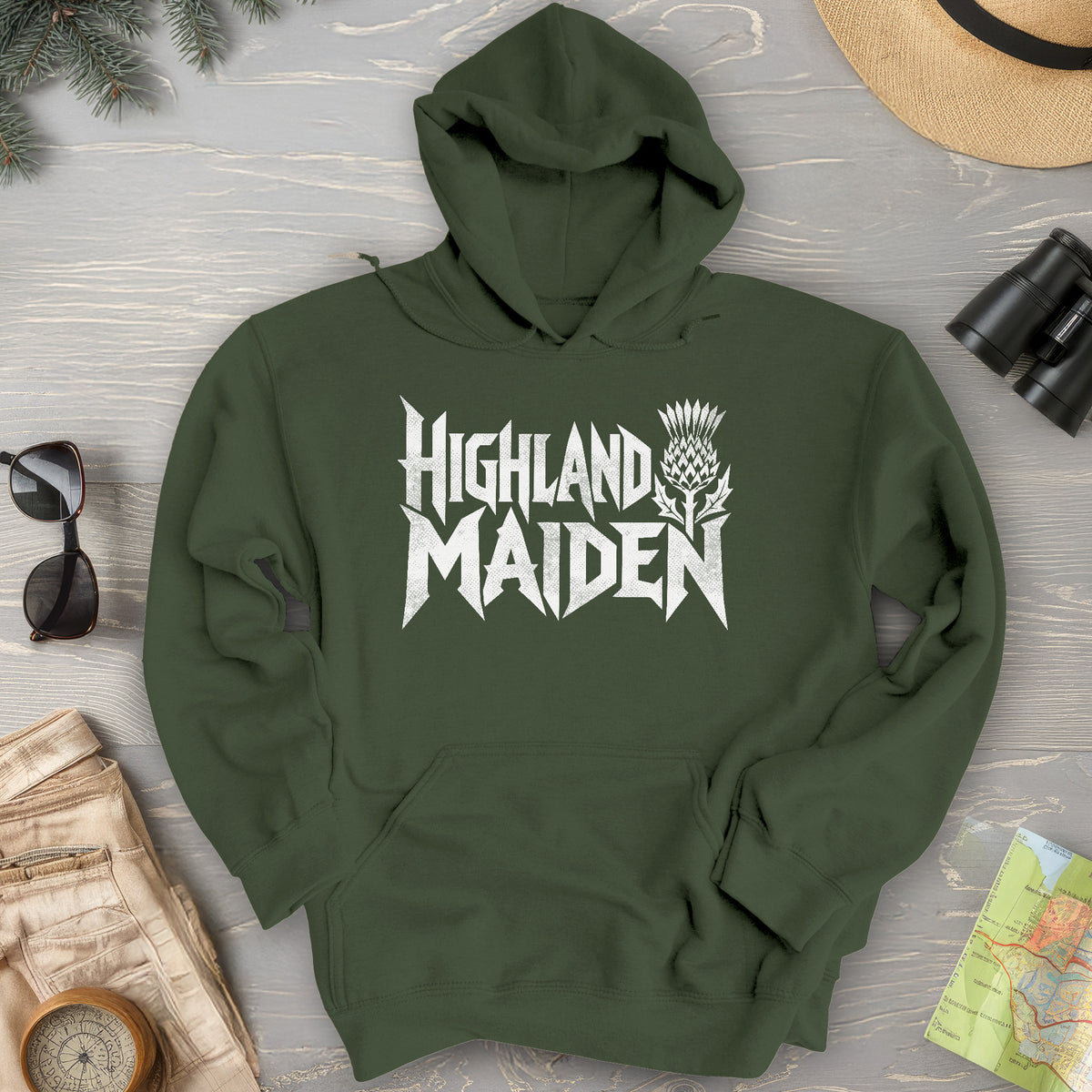 Highland Maiden Thistle Hoodie