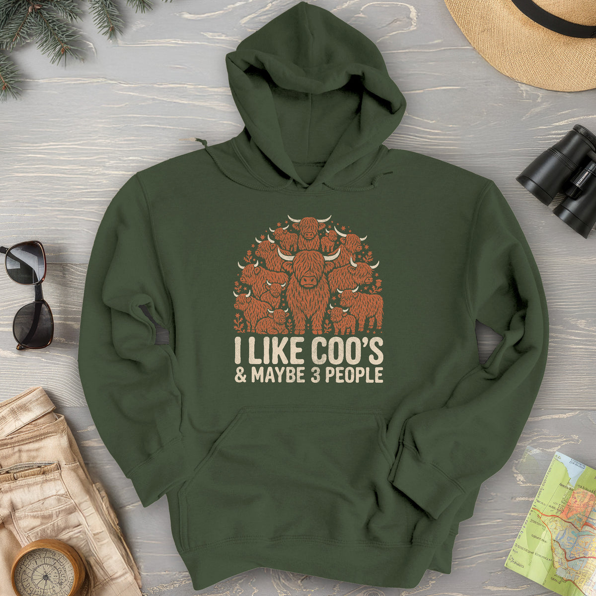 I Like Coos Hoodie