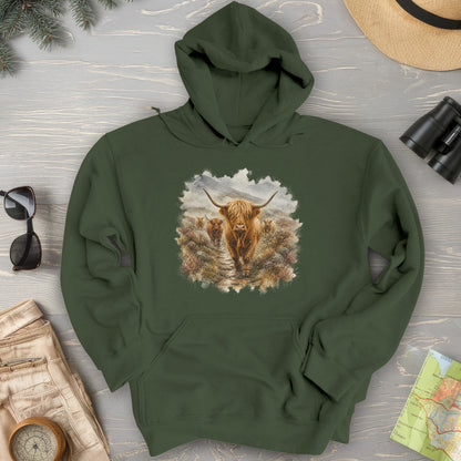 Watercolor Coos Hoodie