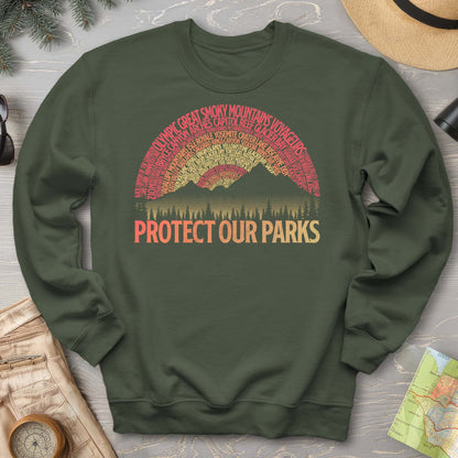 Bargain Bin Overstock! Protect Our Parks Word Art Sweatshirt