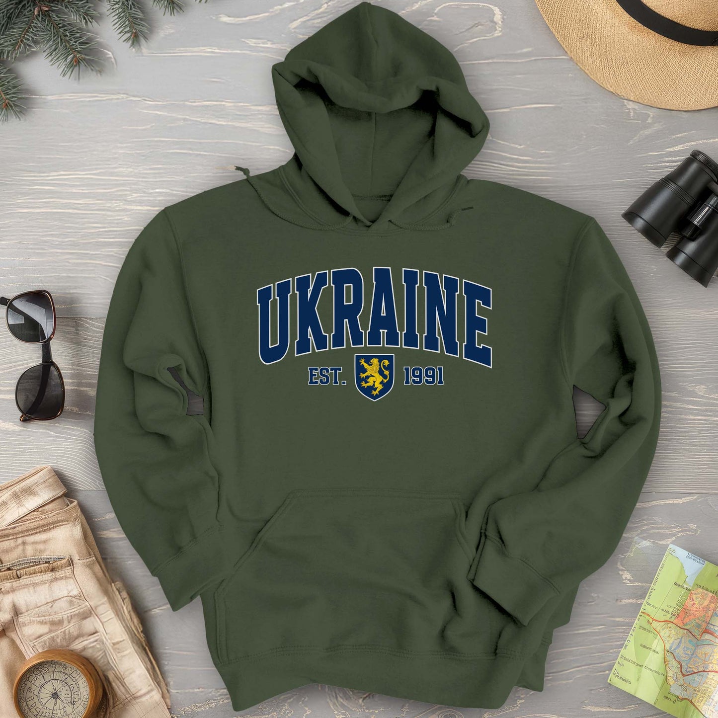 Ukraine Varsity Heraldry Hoodie