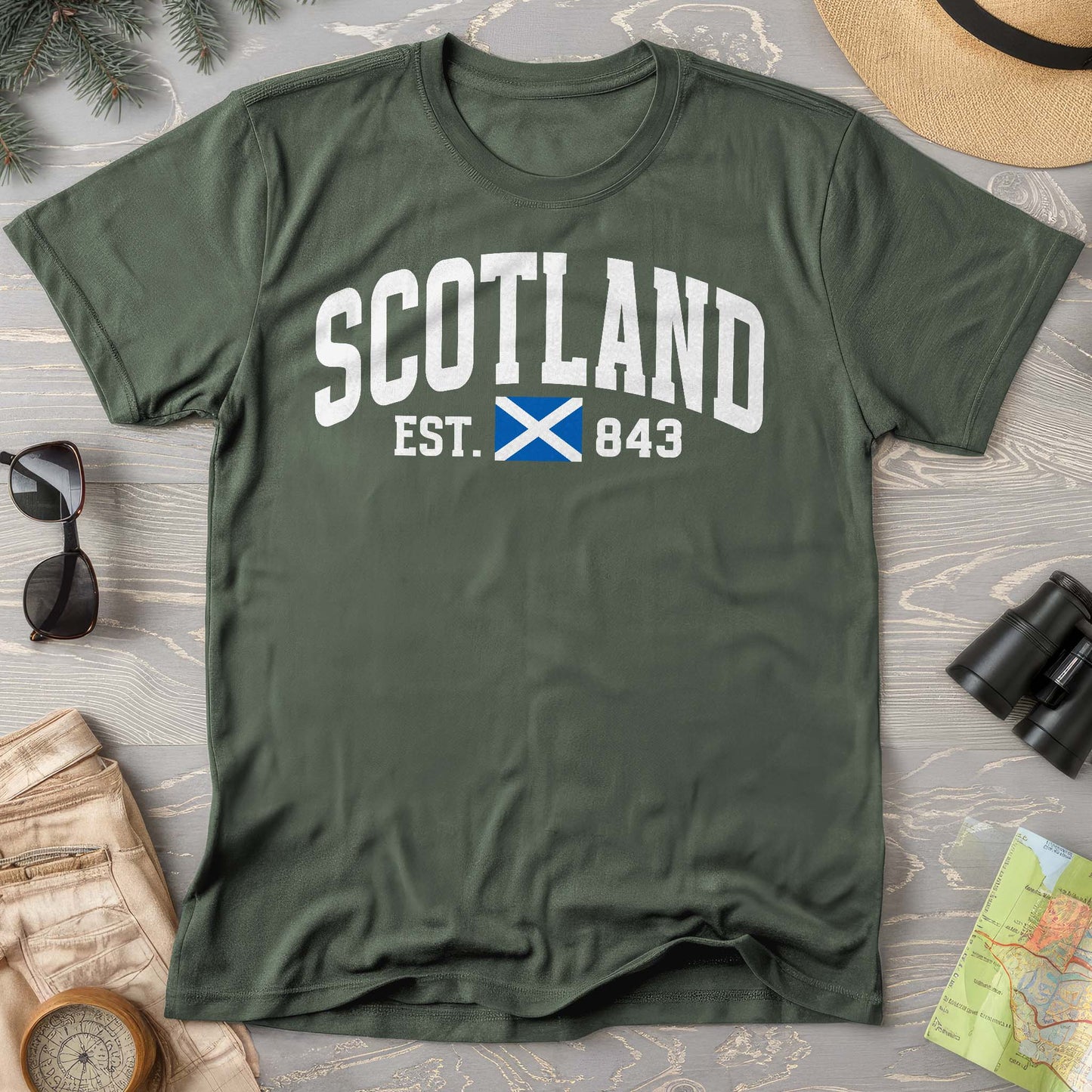 Scotland Varsity Flag Comfort Colors T-Shirt