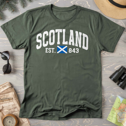Scotland Varsity Flag Comfort Colors T-Shirt