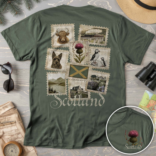 Scotland Vintage Stamps Comfort Colors T-shirt