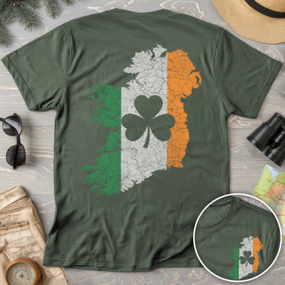 TriColor Ireland Front/Back Print T-Shirt
