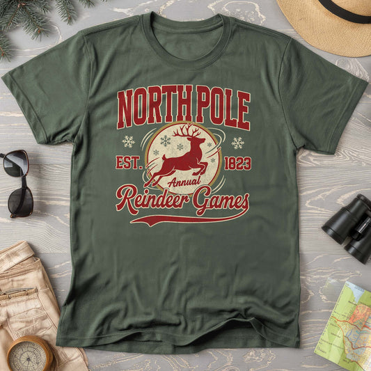 North Pole Annual Reindeer Games Comfort Colors T-Shirt