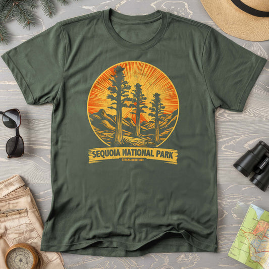 Sequoia 3 Trees Vintage Print Comfort Colors T-Shirt