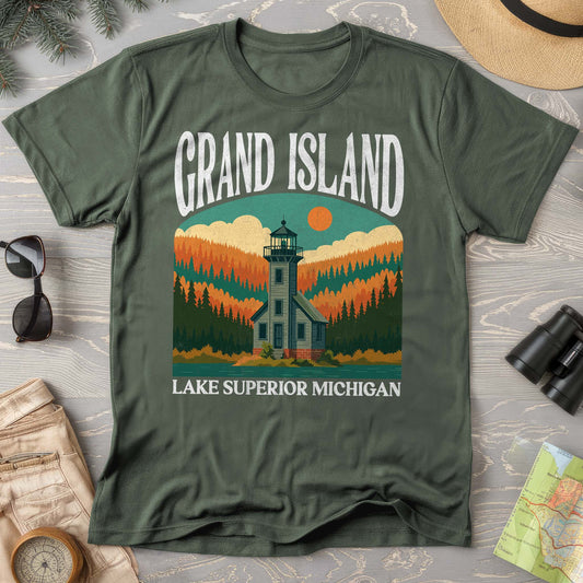 Grand Island Michigan "Big and Bold" Comfort Colors T-Shirt