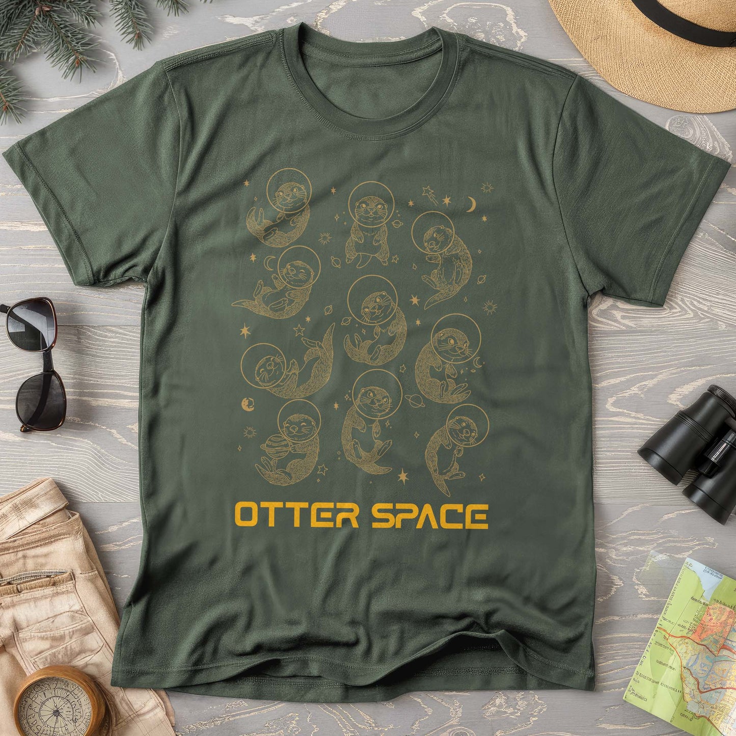 Otter Space Comfort Colors T-shirt