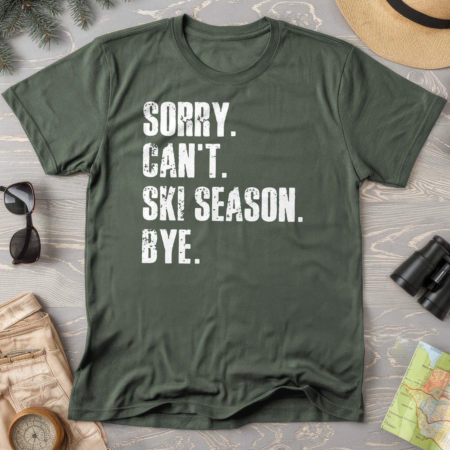 Sorry Ski Season Comfort Colors T-shirt