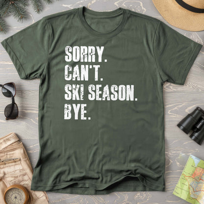 Sorry Ski Season Comfort Colors T-shirt