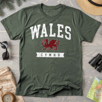 Wales Varsity Dragon Comfort Colors T-shirt