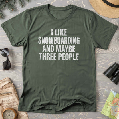 I Like Snowboarding Comfort Colors T-shirt